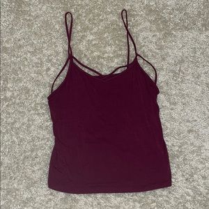 American Eagle maroon tank